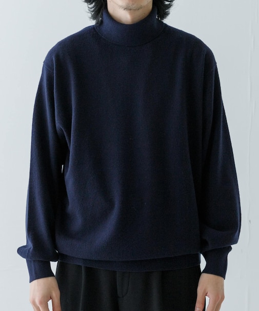 Yonetomi　NEW BASIC KNIT TURTLE PULLOVER