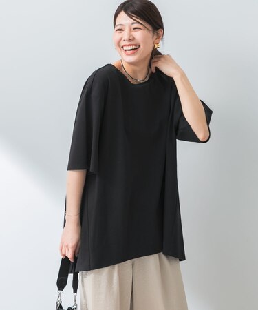 『UR TECH ひやサラクール』F by ROSSO　コクーンフレアチュニックTシャツ