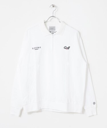 ELECTRIC GOLF ZIP UP LONG-SLEEVE ポロシャツ
