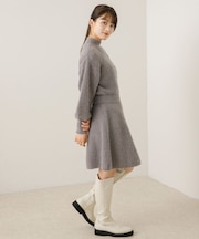 ウエストマークニットワンピース