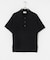 w cashmere　ブロックパターンポロシャツ