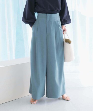 ハイウエストワイドパンツ