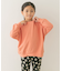 裏毛クルーネック切替スウェット(KIDS)