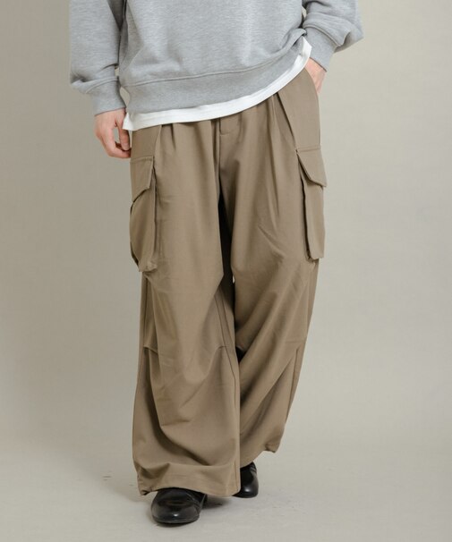 『ユニセックス』ワイドカーゴパンツ