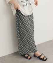 シアーチェックIラインスカート