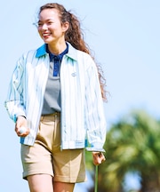 OOPS 先染めストライプブルゾン