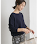 コットンボートネックガーターKNIT