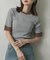 『一部WEB限定カラー』クルーネックリンガーボーダーTシャツ(5分袖)