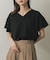 ミラノリブVネックTシャツ