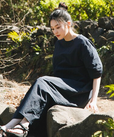 『撥水／UVカット／UR TECH』 ナイロンタッサーワンピース