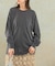 シアークルーネックロングTシャツ
