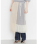 レイヤードシアー巻きスカート∴