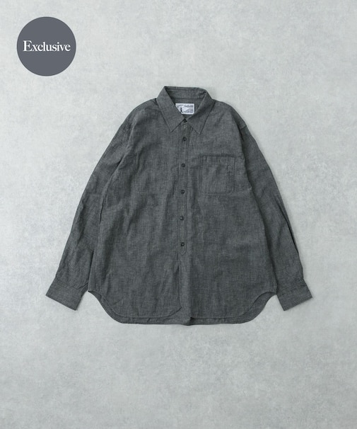 『別注』LE VETEMENT ATLANTIQUE×UR　シャンブレーシャツ
