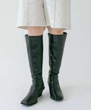 ウエスタンヒールロングブーツ