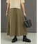 タフタロングフレアスカート