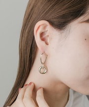 ニュアンスメタルデザインピアス