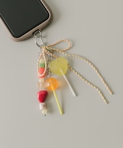 カラーモチーフキャンディーキーチェーン