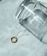 SMELLY so’　plate ring necklace