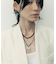 SMELLY so’　oval plate cord necklace