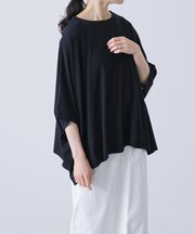 コットンシアーワイドカットソー