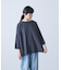 ボートネック7分袖ワイドカットソー