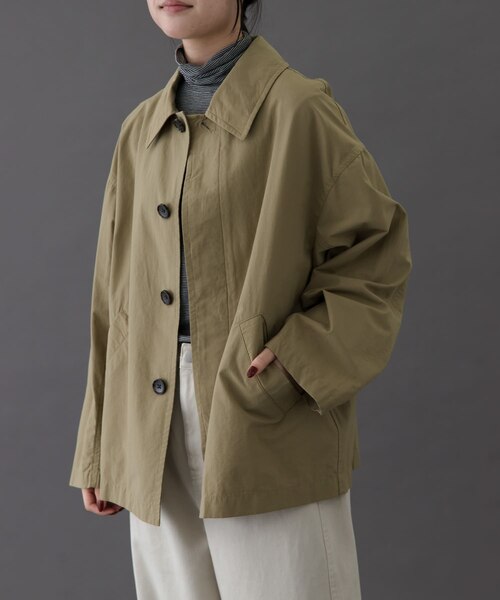 イタリア製生地★ショート丈★バーバリーロンドン★ステンカラースプリングコート美品 イタリア製生地☆ショート丈☆バーバリーロンドン☆ステンカラー