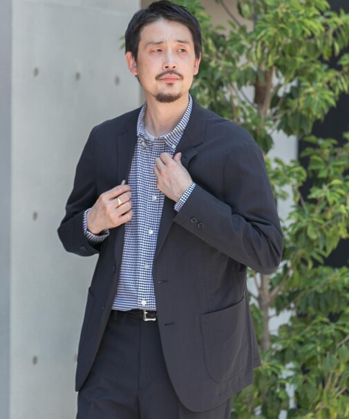 『洗濯可/防シワ』LIFE STYLE TAILOR カルゼストレッチコンフォータブルジャケット