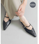 『別注』 MILLIWM×URBANR　Vカットスリングバッグパンプス