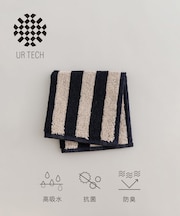 『UR TECH』ストライプハンドタオル
