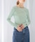 GREEN BUTTER　Two-way Stripe Patch T-shirts