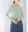 GREEN BUTTER　Two-way Stripe Patch T-shirts