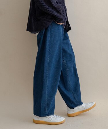 バレルレッグデニムパンツ