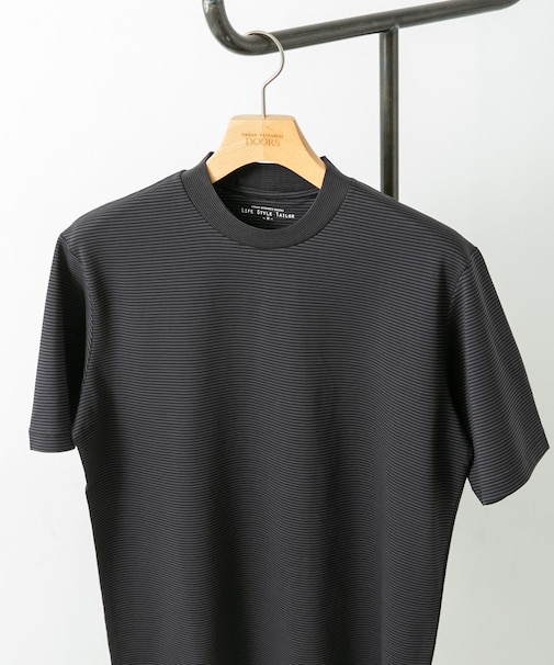 『抗菌／防臭』LIFE STYLE TAILOR　シルケットポンチストレッチTシャツ