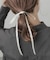 ロングサテンリボンヘアポニー