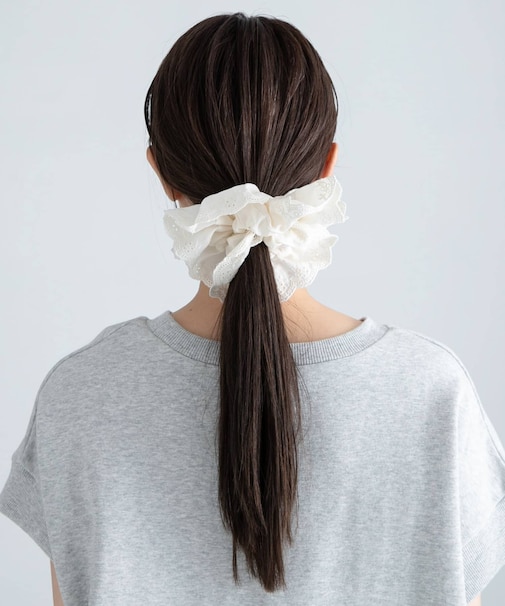 コットンレースシュシュ