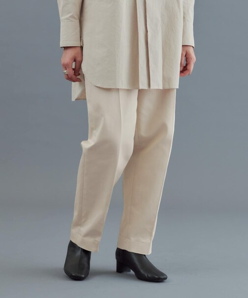 White Label　スーピマチノバックベルトトラウザー∴