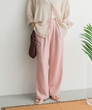 リネンレーヨンイージーパンツ