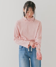『WEB／一部店舗限定サイズ』メローフリルリブタートルネックTシャツ(KIDS)