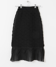 OPEN SESAME CLUB　sheerlattice skirt