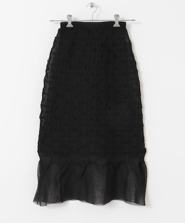 OPEN SESAME CLUB　sheerlattice skirt