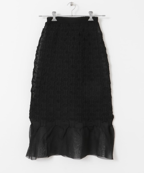 OPEN SESAME CLUB　sheerlattice skirt