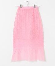 OPEN SESAME CLUB　sheerlattice skirt