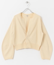 unfil　crew-neck cardigan