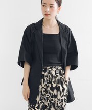 コットンハーフスリーブジャケット