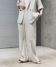 『UR TECH DRYLUXE』リネンライクワイドパンツ