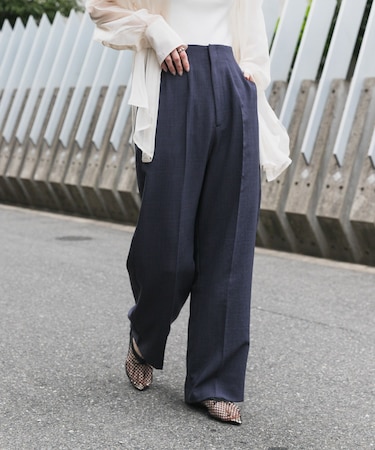 『UR TECH DRYLUXE』リネンライクワイドパンツ