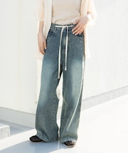 『2サイズ展開』ドローストリングデニム