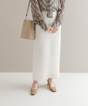 ビンテージダブルサテンストレートスカート