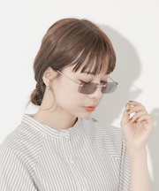 リムレスカラーサングラス