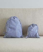 『WEB限定』miiThaaii ドローストリングバッグ SMセット リーフ